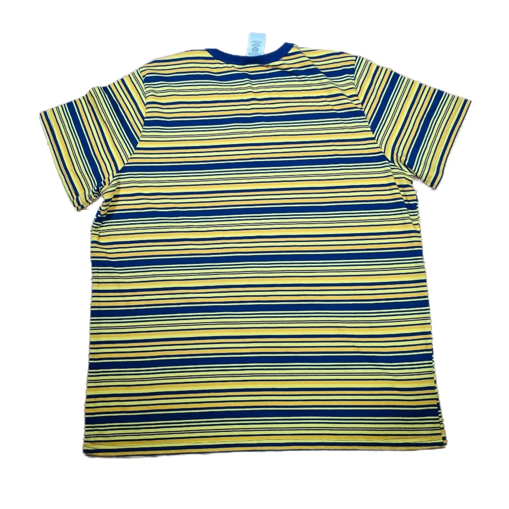 Walt Disney World Yellow And Blue Striped Ringer Tee T-Shirt Retro Size XL EUC - Picture 2 of 6